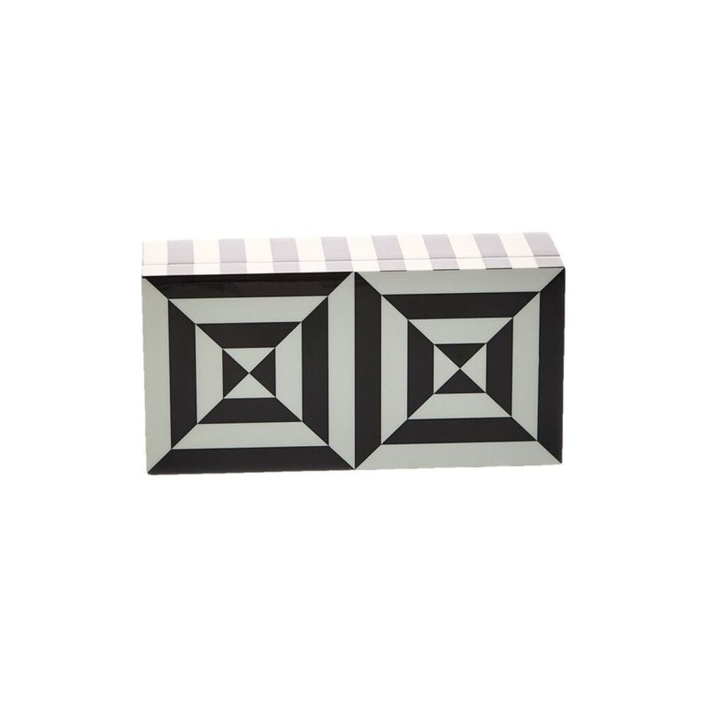 Jonathan Adler Small Op Art Lacquer Box, Black